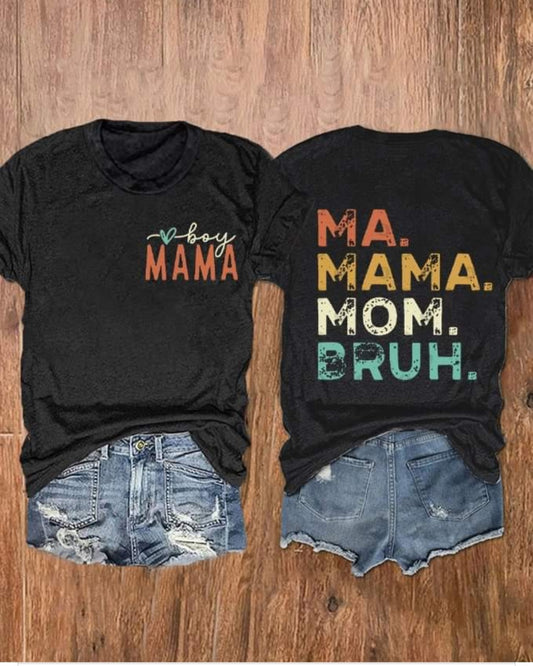 MA. MAMA. MOM. BRUH W/ POCKET PATCH (Boy mom or Girl mom)